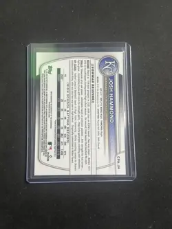 Josh Hammond Auto 1st Bowman 2025 Bowman Draft Chrome Prospect #CPA-JH - Image 2