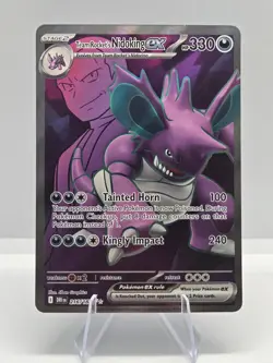 Team Rocket's Nidoking ex 216/182 Ultra Rare Destined Rivals Pokemon NM - Image 1