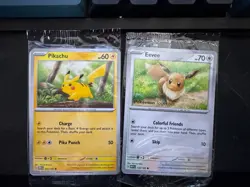 Pokemon Center Sealed Pokemon Together Pikachu and Eevee set, One of Each - Image 2