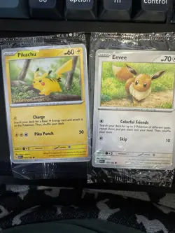 Pokemon Center Sealed Pokemon Together Pikachu and Eevee set, One of Each - Image 4