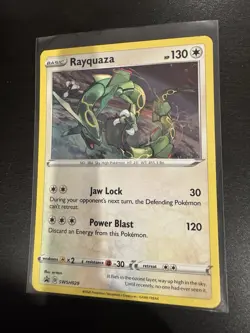 Rayquaza SWSH029 Holo Black Star Promo Pokemon Card - Image 3