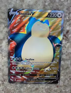 Snorlax V (Full Art) 197/202 SWSH01: Sword & Shield Ultra Rare Pokemon Card - Image 1