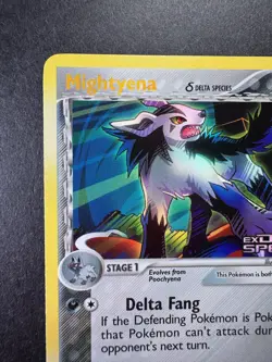 2005 Pokemon Mightyena EX Delta Species 24/113 Reverse Holo Stamped - Image 2