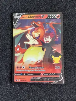 Pokemon - Lance's Charizard V SWSH133 - Celebrations Black Star Promo Holo - Image 1