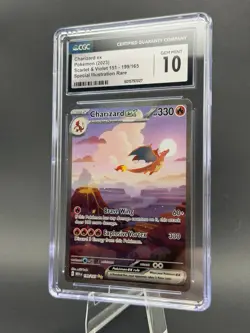 Charizard ex SIR 199/165 Pokemon Scarlet & Violet 151 CGC 10 Gem Mint - Image 1