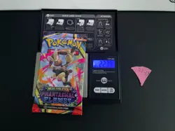 22.39g VERY HEAVY Phantasmal Flames Pokemon Sealed Booster Pack New SIR/HRU - Image 1