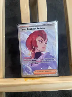 Pokemon Team Rocket’s Ariana 237/182 Full Art Trainer Secret Rare NM/M - Image 3