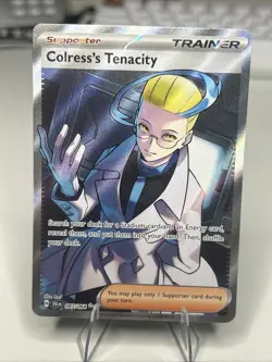 Pokemon TCG Colress's Tenacity 087/064 Shrouded Fable Ultra Rare Trainer - Image 1
