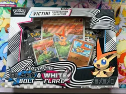 Pokemon Victini Illustration Collection Box Black Bolt White Flare Sealed TCG - Image 1