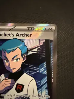 Pokemon TCG-Team Rockets Archer 223/182 Full Art Ultra Rare Destined Rivals - Image 3