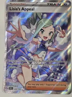 Pokemon Lisia's Appeal 234/191 Trainer Ultra Rare Full Art Surging Sparks NM - Image 2