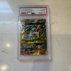 Pokemon M Rayquaza EX 98/98 XY Ancient Origins Ultra Rare Full Art Holo PSA 8 - Image 1