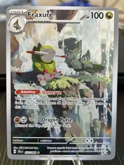 Fraxure 077/064 Pokemon Shrouded Fable Illustration Rare NM - Image 1