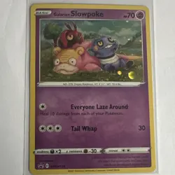 Pokemon Galarian Slowpoke SWSH126 Promo COSMO Holo Basic Sword & Shield 2021 - Image 1