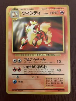 1999 POKEMON JAPANESE CD PROMO 59 ARCANINE - Image 1