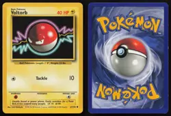 Voltorb 67/102 Common Base Set Unlimited Pokemon NM - Image 3