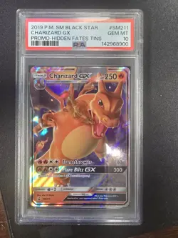 2019 Pokemon Sun & Moon Star Promo Charizard GX SM211 Sm Holo PSA 10 - Image 1