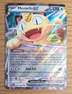 Pokemon TCG Meowth Ex 062/088 Perfect Order Double Rare English - Image 1