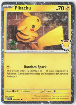 Pikachu (Pokemon Day 2026) 051/162 Holo Pokemon NM - Image 1
