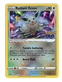 Pokemon Radiant Eevee SWSH230 Black Star Promo Holo Sword & Shield NM English - Image 1