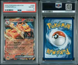 2023 Charizard ex 006/165 Pokemon Double Rare Scarlet & Violet 151 PSA 8 - Image 1