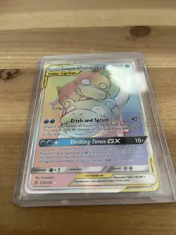 Pokemon Slowpoke & Psyduck GX TAG TEAM Secret Rare Full Art Holo 239/236 - Image 2