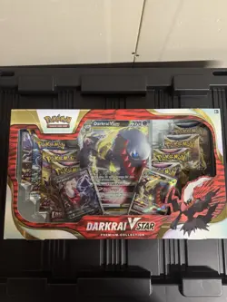 POKEMON TCG DARKRAI VSTAR PREMIUM COLLECTION BOX 2022 FACTORY SEALED NEW - Image 1