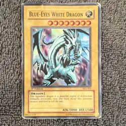 Yu-Gi-Oh! - Damaged /HP - Blue-Eyes White Dragon SKE-001 - 1st Edition - Image 1