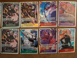 One Piece- OP15 Sleeved Packs x16. And 16 SR Card Lot. - Image 3