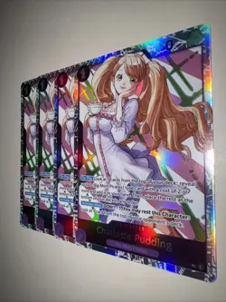 Charlotte Pudding OP11-070 SR Playset X4 One Piece TCG English CCG - Image 3