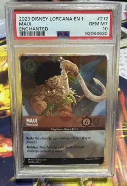 Disney Lorcana Maui Hero to All Enchanted PSA 10 English - The First Chapter - Image 1