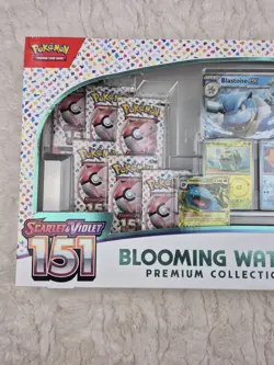Pokemon TCG 151 Blooming Waters Premium Collection Box Brand New & Sealed - Image 2