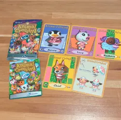 Nintendo Animal Crossing Series 2 e-Reader Trading Cards Aurora Lucy Chief - Image 1