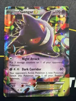Pokemon TCG Gengar EX Jumbo Phantom Forces Card 34/119 - Image 1
