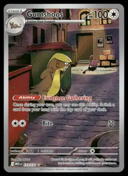 Pokemon Cards Gumshoos 153/132 Mega Evolution Illustration Rare NM *5 - Image 1