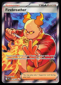 Firebreather 119/094 Ultra Rare Phantasmal Flames Pokemon Card - Image 1