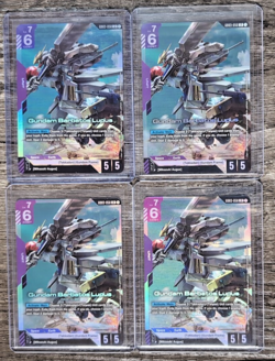 Gundam Barbatos Lupus LR x4 GD03-050 Steel Requiem Legend Rare - Lot of 4 cards - Image 1
