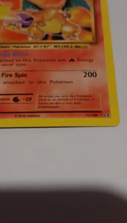 Pokemon Charizard 11/108 Evolutions Rare Stage 2 Flame 150HP Card - Image 2