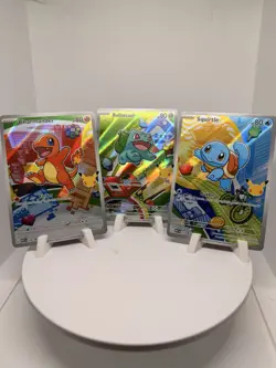 Pokemon Holo Card Lot Charmander, Bulbasaur, Squirtle TCG English 2026 - Image 1