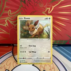 Eevee - Cosmos Holo - SWSH095 Battle Styles Black Star Promo Pokemon Card NM - Image 1