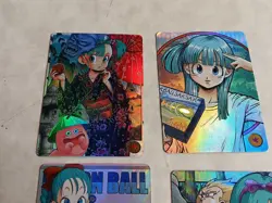 4 Dragon Ball Z Girls Waifu Doujin Sexy Anime Foil Cards - Image 2