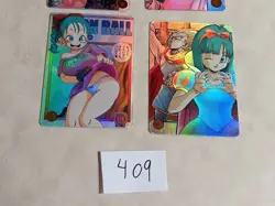 4 Dragon Ball Z Girls Waifu Doujin Sexy Anime Foil Cards - Image 3