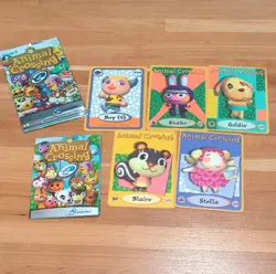 Nintendo Animal Crossing e-Reader Trading Cards Lot 5 Cards Boy Snake Goldie… - Image 1