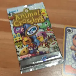 Nintendo Animal Crossing e-Reader Trading Cards Lot 5 Cards Boy Snake Goldie… - Image 2