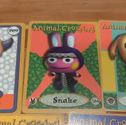 Nintendo Animal Crossing e-Reader Trading Cards Lot 5 Cards Boy Snake Goldie… - Image 4