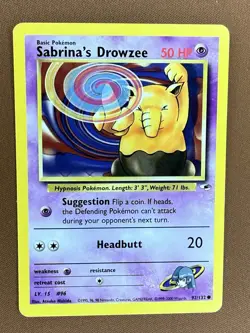 Pokemon Sabrina's Drowzee Gym Heroes 92/132 2000 - Image 1