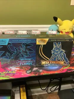 Pokemon TCG Elite Trainer Box Lot (2) Phantasmal Flames & Mega Evolutions Sealed - Image 1