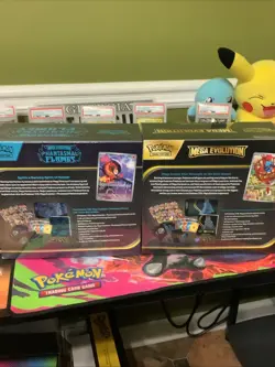 Pokemon TCG Elite Trainer Box Lot (2) Phantasmal Flames & Mega Evolutions Sealed - Image 4