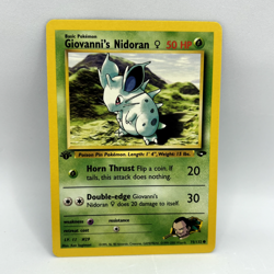 Pokemon TCG - Giovanni's Nidoran 75/132 1st Edition - WOTC Gym Challenge - NM - Image 1