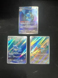 God Pack! Blastoise 200/165 Wartortle 171/165 Squirtle 170/165 Pokemon Lot 151 - Image 2
